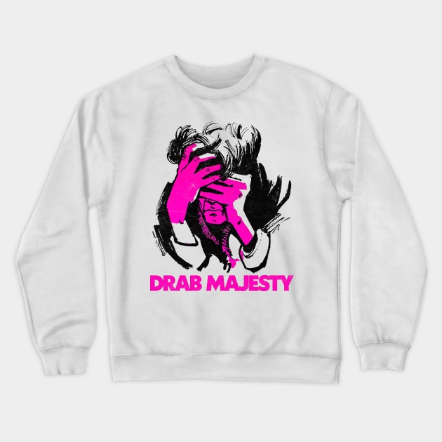 Drab Majesty ::: Retro Style Fan Design Crewneck Sweatshirt by unknown_pleasures